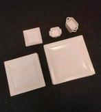 Wit vierkant servies: borden en schaaltjes, Ophalen