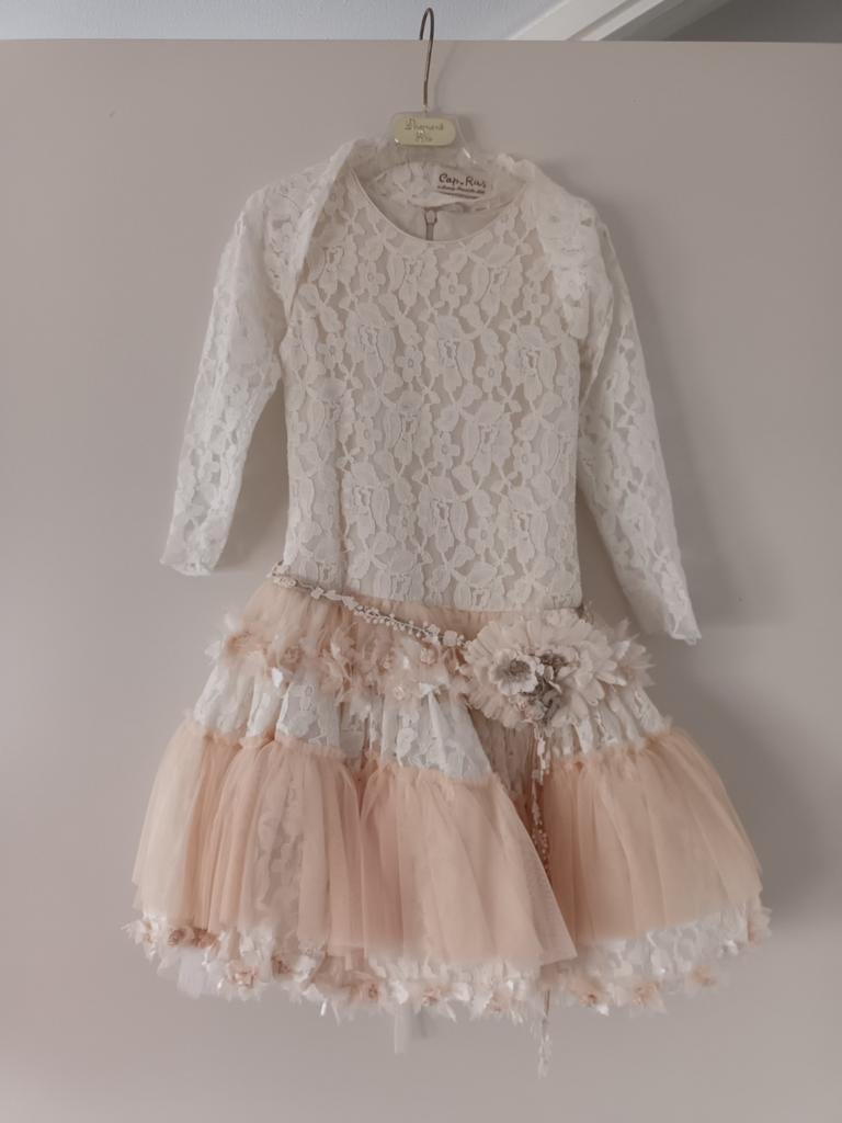 Communiejurk met losse bolero, Ophalen, Overige typen, Wit, Cap-Ras