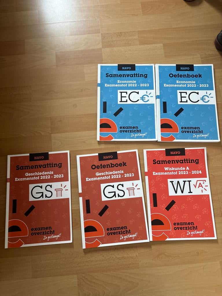 HAVO Examenbundels Economie, Geschiedenis, Wiskunde A, Ophalen of Verzenden, Gamma, Zo goed als nieuw, HBO