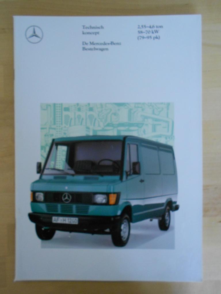 Mercedes Brochure 1991 208 210 308 310 408 410 D, Zo goed als nieuw, Mercedes-Benz, Mercedes, Ophalen of Verzenden