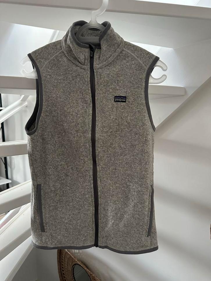 Patagonia Fleece Dames Vest Maat S - Zo goed als nieuw, Kleding | Dames, Bodywarmers, Zo goed als nieuw, Maat 36 (S), Grijs, Ophalen of Verzenden