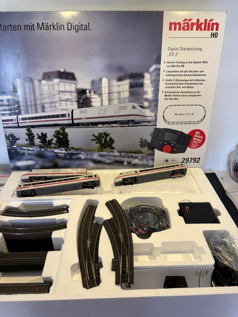 Märklin 29792 H0 Startset ICE 2 met Mobile Station, Wisselstroom, Treinset, Ophalen of Verzenden, Zo goed als nieuw