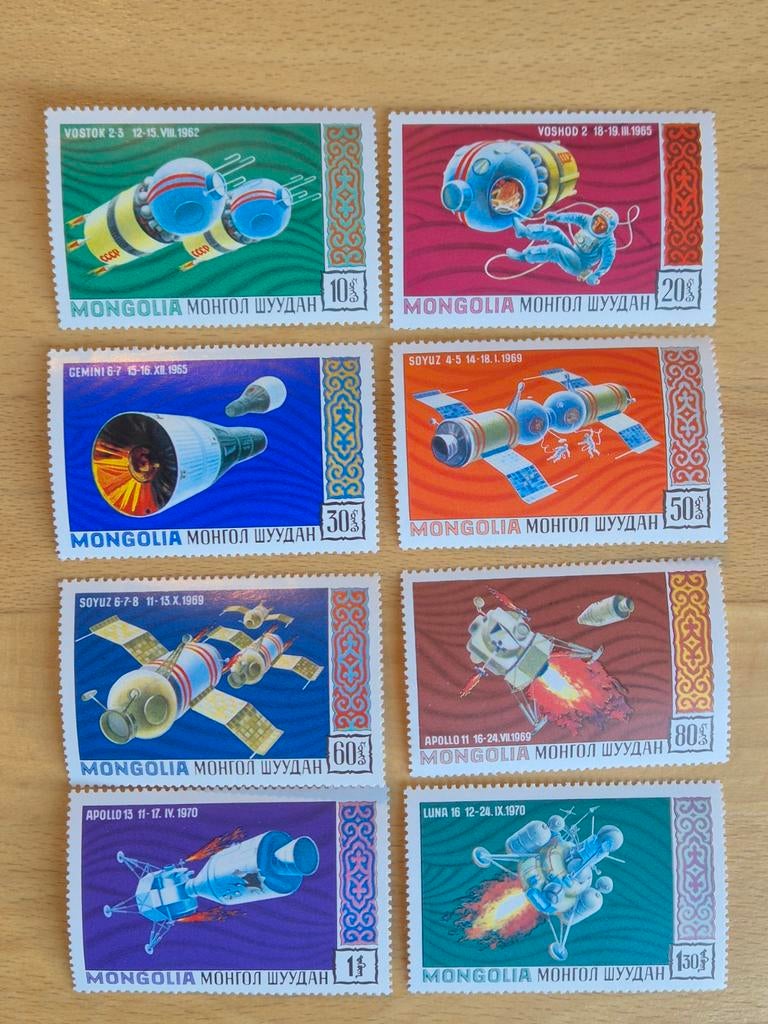 Mongolië 1971 ruimtevaart, Ophalen of Verzenden, Postfris, Centraal-Azië