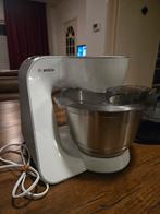 Bosch MUM5 Keukenmachine - 1000W - 3,9L - Wit/Zilver, Ophalen of Verzenden, Zo goed als nieuw, Vaatwasserbestendig, 3 snelheden of meer