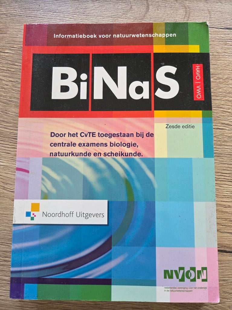 BiNaS havo/vwo - Zesde editie, Gelezen, Ophalen of Verzenden, Noordhoff Uitgevers, Beta