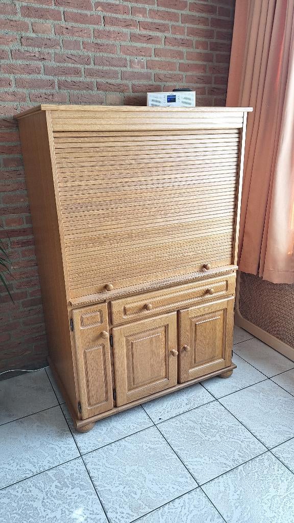 Computerkast blank eiken, Ophalen, Gebruikt, 70 tot 120 cm, 40 tot 80 cm