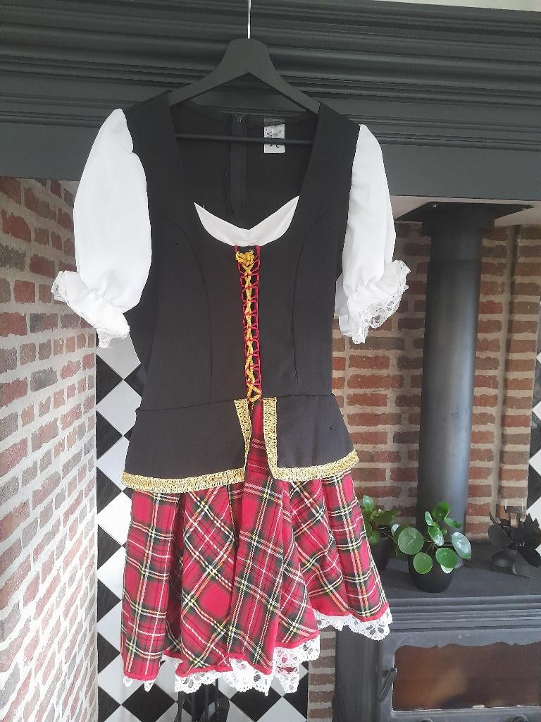 Schots jurkje verkleedkledig 38/40, Ophalen, Gedragen, Maat 38/40 (M), Carnaval