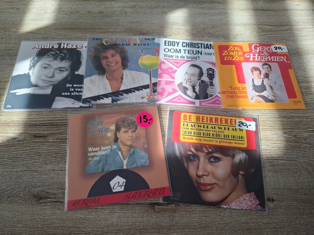 Setje herdrukken, Cd's en Dvd's, Vinyl | Nederlandstalig, Ophalen of Verzenden, Zo goed als nieuw, Overige formaten, Levenslied of Smartlap