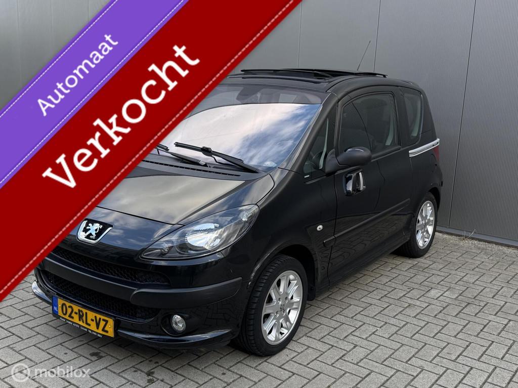 Peugeot 1007 1.6-16V SportyAUT,NAP, ElektrischeDeuren, A/C, Gebruikt, Zwart, 4 cilinders, 4 stoelen