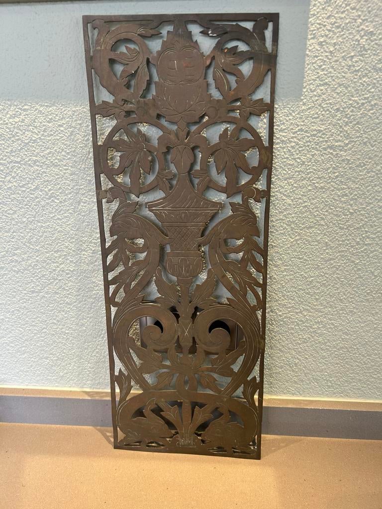 Decoratief, metalen wandpaneel., Ophalen of Verzenden, Zo goed als nieuw