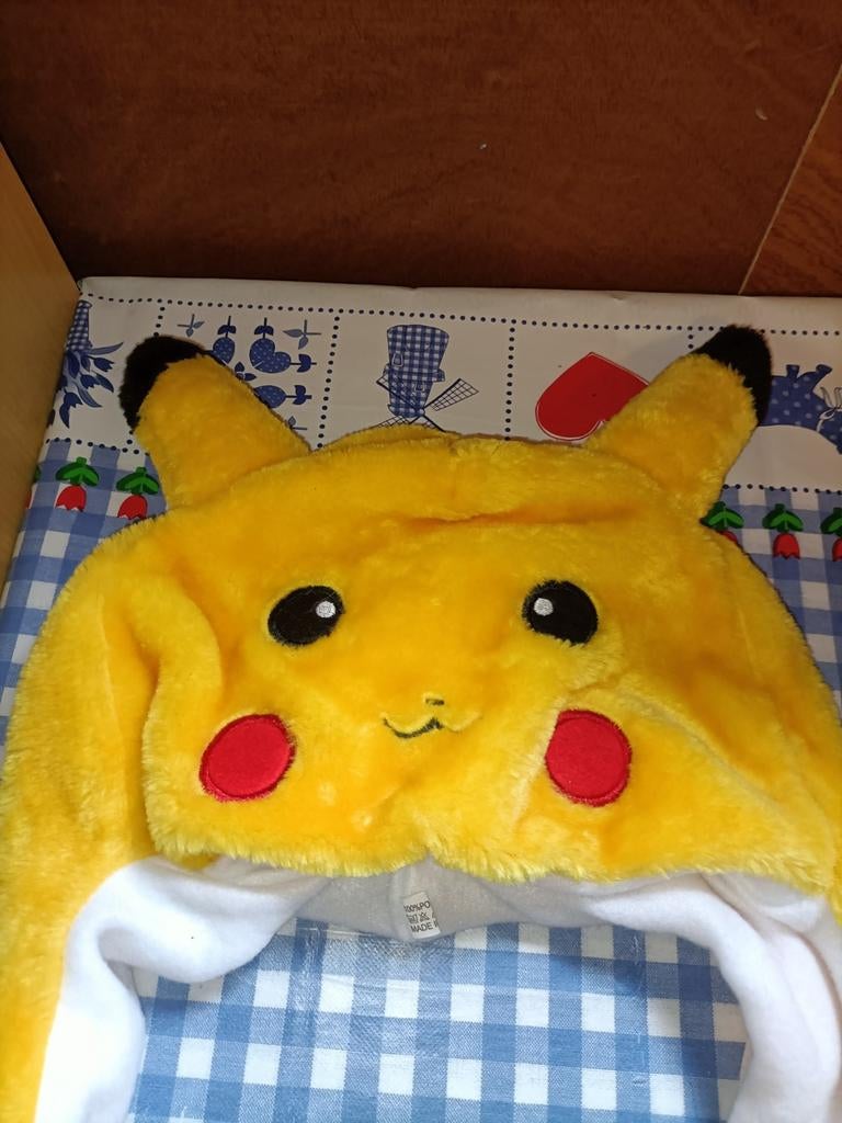 Pikachu muts Pokemon One Size / Eén maat, Meisje, Ophalen of Verzenden, Zo goed als nieuw, 104 of kleiner