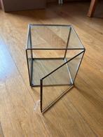 Glas en koper kubus voor presentatie/plant, Ophalen of Verzenden