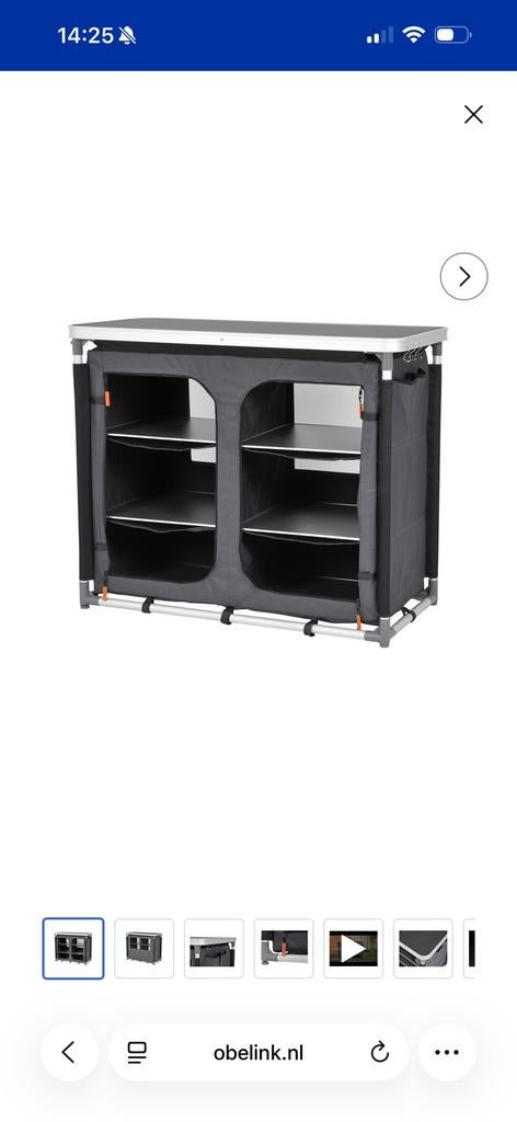 Obelink Avignon campingkast - Grijs, Ophalen, Zo goed als nieuw