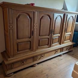 eikenhouten kast, Ophalen