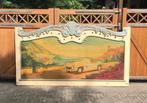 Antiek XXL Frans Kermispaneel Côte d’Azur + Mercedes 300 SL, Verzamelen, Ophalen, Gebruikt