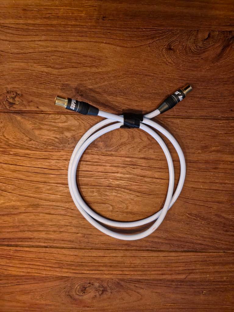 SUPRA COAX Interlink Kabel - Hoogwaardige Audio Kabel, Audio, Tv en Foto, Audiokabels en Televisiekabels, Zo goed als nieuw, Interlink-kabel