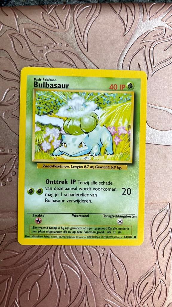 Pokemonkaart Bulbasaur (NL), Ophalen of Verzenden, Zo goed als nieuw