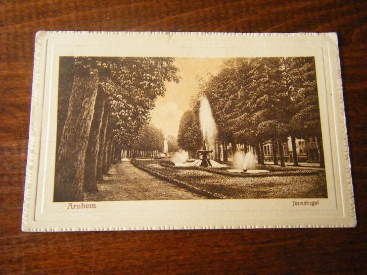 T37 - Arnhem - Janssingel - 1921 - Mooi/Oud, Verzamelen, Ansichtkaarten | Nederland, Gelderland, 1920 tot 1940, Ophalen of Verzenden