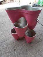 Stapelbare bloempotten, Gebruikt, Rond, Ophalen of Verzenden, Aardewerk
