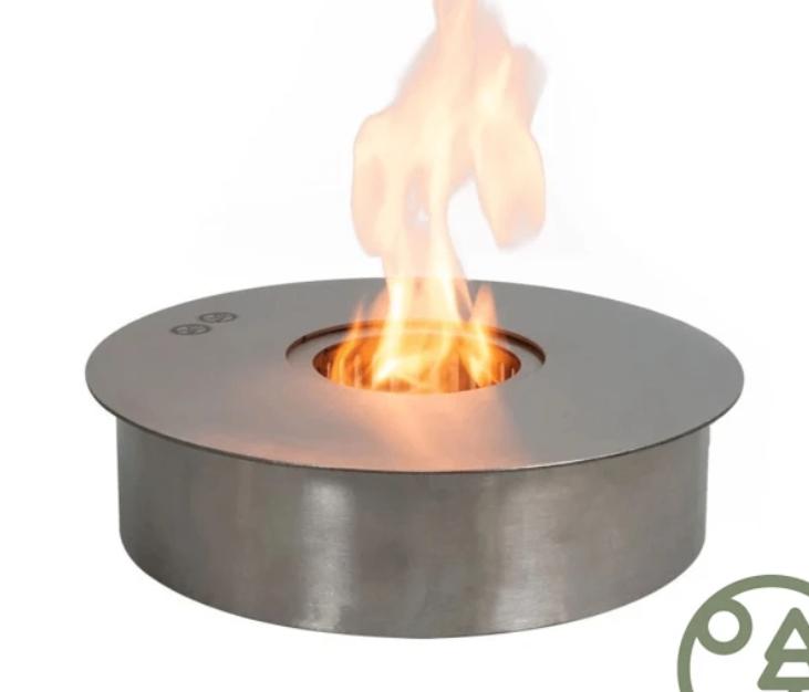 Bio-ethanol RVS brander (Brulo), Ophalen of Verzenden, Gebruikt, Inbouwhaard, Overige soorten