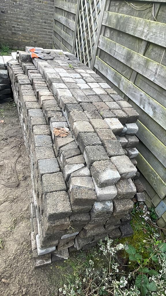 Klinkers 10x10 cm, Gebruikt, Klinkers, Ophalen of Verzenden, Minder dan 5 m²