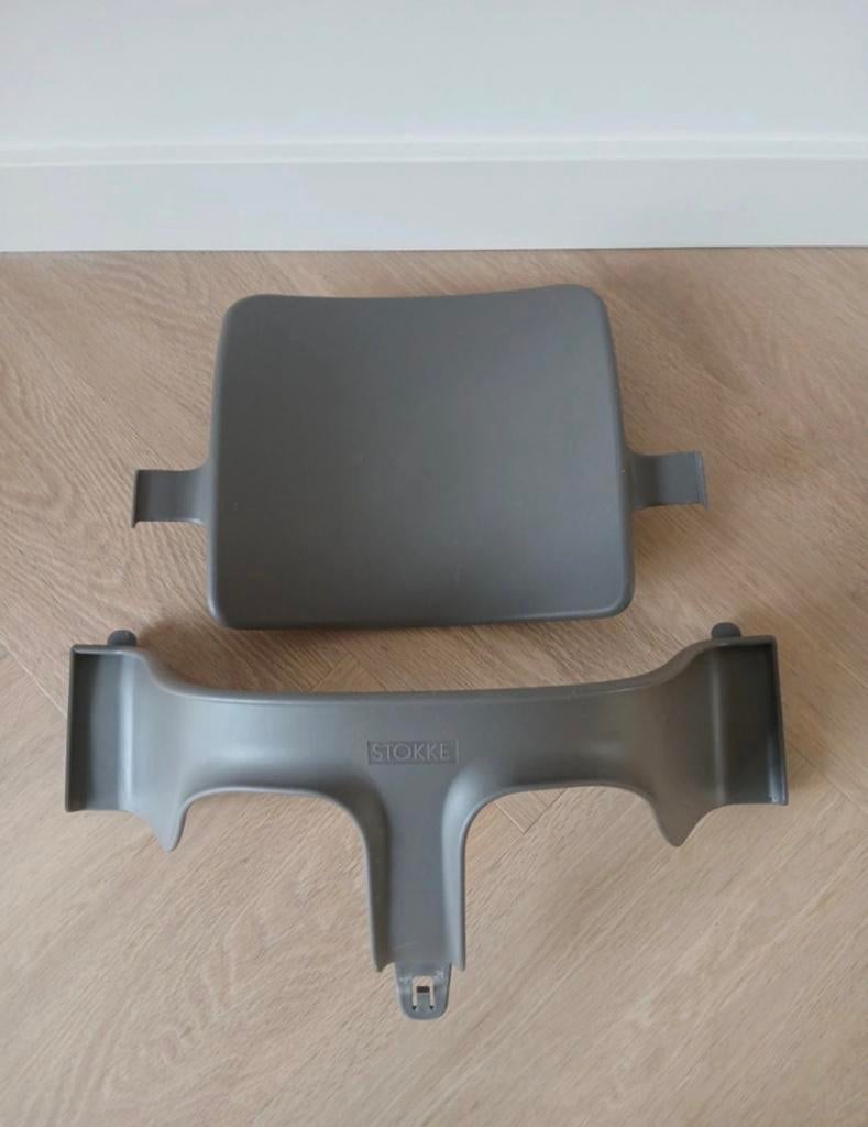 Originele Stokke Tripp Trapp verkleinset babyset Storm Grey, Meegroeistoel, Ophalen of Verzenden, Zo goed als nieuw, Gordel(s)