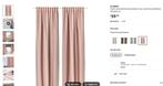 Gordijnen 2 pairs - IKEA - Vilborg - roze, 200 cm of meer, Nieuw, Ophalen of Verzenden, Overige kleuren