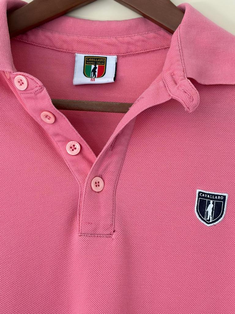 Cavallaro Napoli polo, Kleding | Heren, Polo's, Ophalen of Verzenden, Zo goed als nieuw, Maat 48/50 (M), Roze