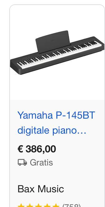 Yamaha P140 Digitaal Piano + Pioneer Koptelefoon, Muziek en Instrumenten, Piano's, Gebruikt, Piano, Zwart, Digitaal, Ophalen