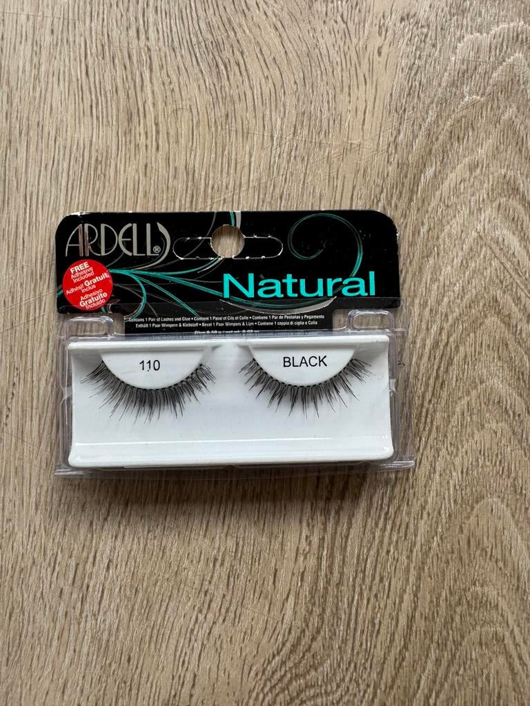 Ardell zwarte opplak wimpers/lashes - naturel - nieuw, Ogen, Zwart, Nieuw, Ophalen of Verzenden