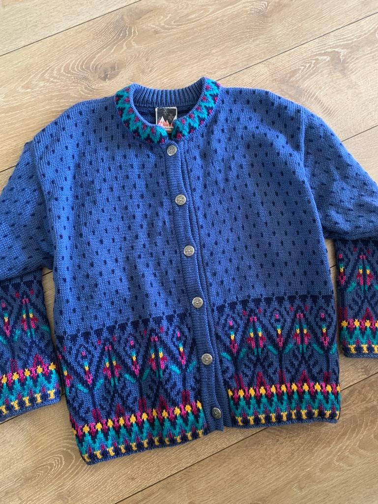 Dale of Norway wollen vest L bohemian wool cardigan, -, Blauw, -, Maat 42/44 (L)