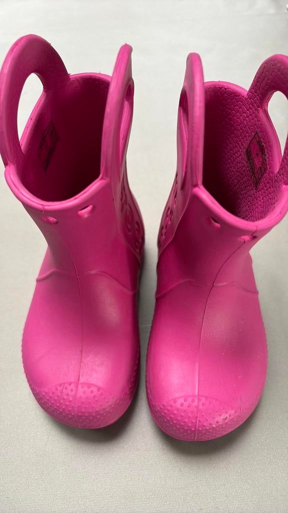 Crocs laarsjes, Ophalen of Verzenden, Zo goed als nieuw, Meisje, Laarzen