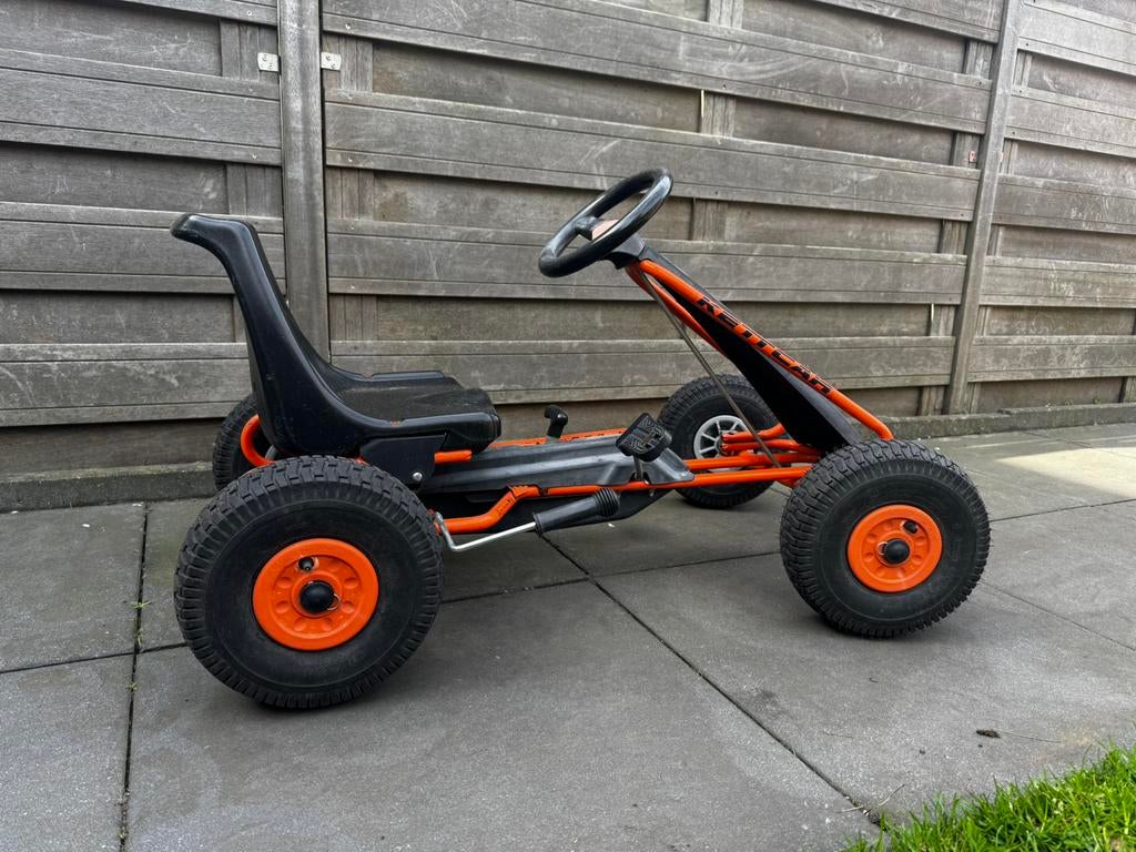 Skelter Kettcar oranje verstelbaar stoeltje, Kinderen en Baby's, Speelgoed | Buiten | Skelters, Ophalen, Zo goed als nieuw, Overige merken