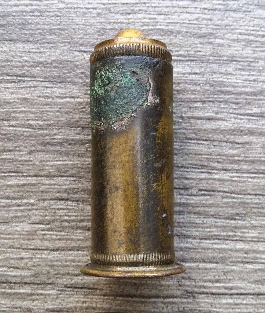 Omstreeks 1900 Bescherm Zakheilige Beeldje Kokertje Soldaat, Nvt., Ophalen of Verzenden, Kunstobject, Nederland