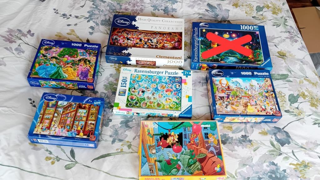 Disney Puzzels, Verzamelen, Disney, Zo goed als nieuw, Ophalen of Verzenden