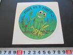 sticker kikker - asjeblieft niet in 't riet, Ophalen, Zo goed als nieuw