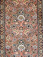 Vintage oosters wol vloerkleed floral pink mini 70x90cm, Gebruikt, 50 tot 100 cm, Klassiek, Perzisch, Bloemmotief, Onbekend