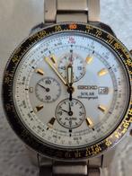 Te koop Seiko Flightmaster Solar, Ophalen of Verzenden, Zo goed als nieuw, Staal, Seiko