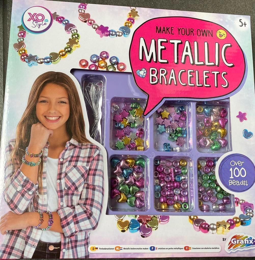 Partijtje Metallic bracelets - 10 sets, Ophalen of Verzenden, Nieuw