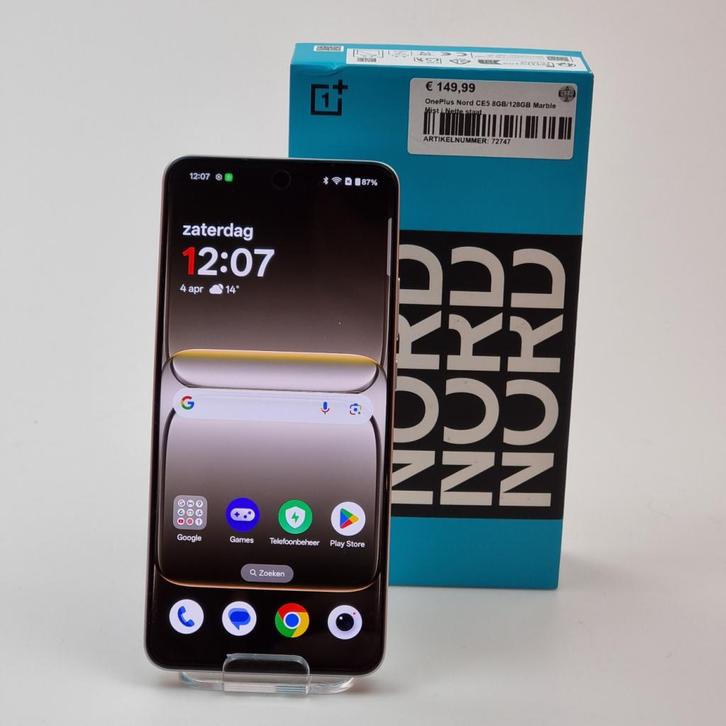 OnePlus Nord CE5 8GB/128GB Marble Mist | Nette staat, Telecommunicatie, Mobiele telefoons | Overige merken, Zo goed als nieuw