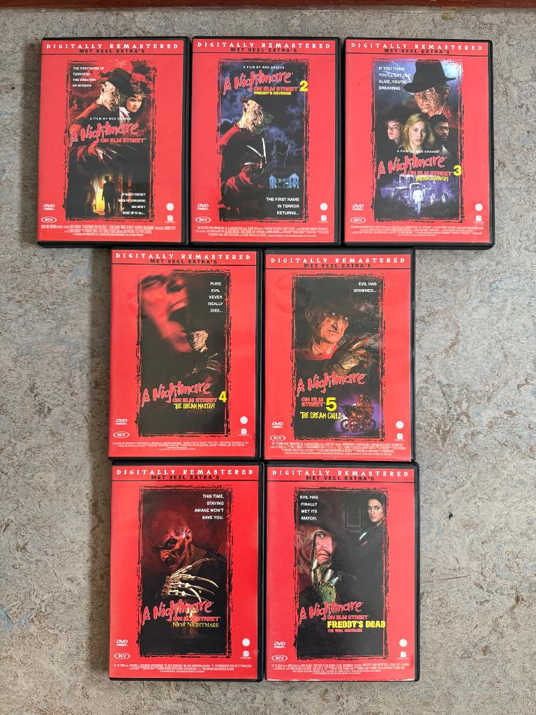 Nightmare on elm street DVD lot, Cd's en Dvd's, Dvd's | Horror, Vanaf 16 jaar, Ophalen of Verzenden, Zo goed als nieuw