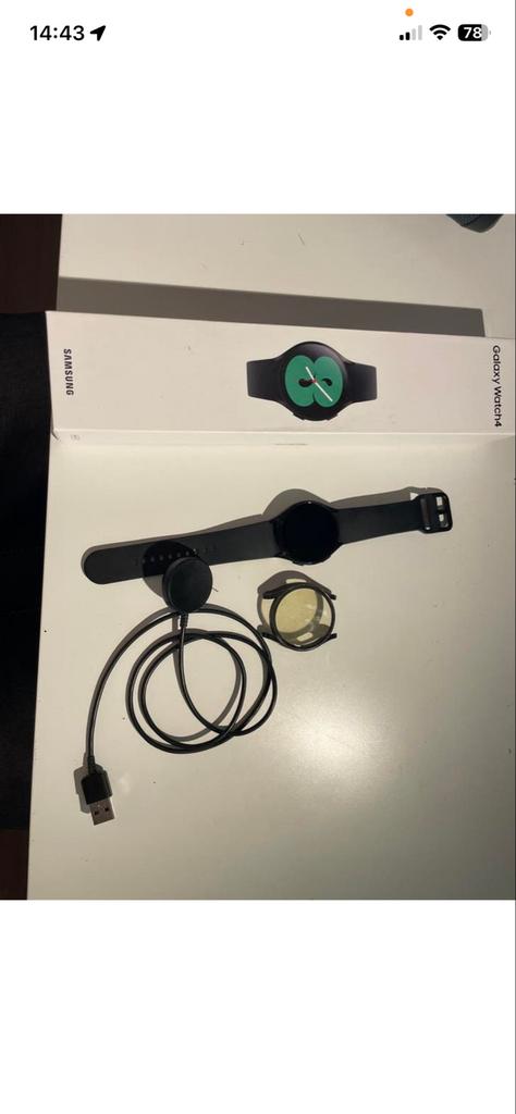Samsung Galaxy Watch 4 Zwart - Zo goed als nieuw, Hartslag, Zwart, Ophalen of Verzenden, Zo goed als nieuw