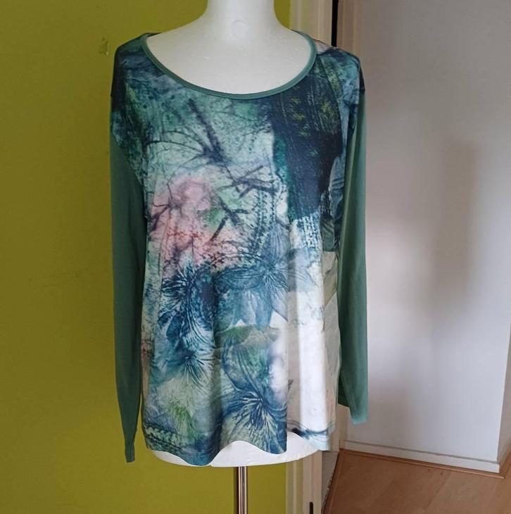 Mooie top van Roberto Sarto maat XL, Kleding | Dames, Tops, Zo goed als nieuw, Maat 46/48 (XL) of groter, Groen, Lange mouw, Ophalen of Verzenden