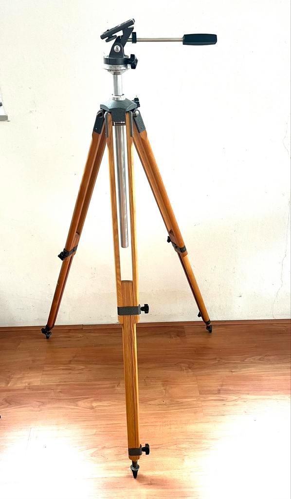 Houten retro statief - Vintage camera driepoot, Verzamelen, Retro, Huis en Inrichting, Ophalen of Verzenden