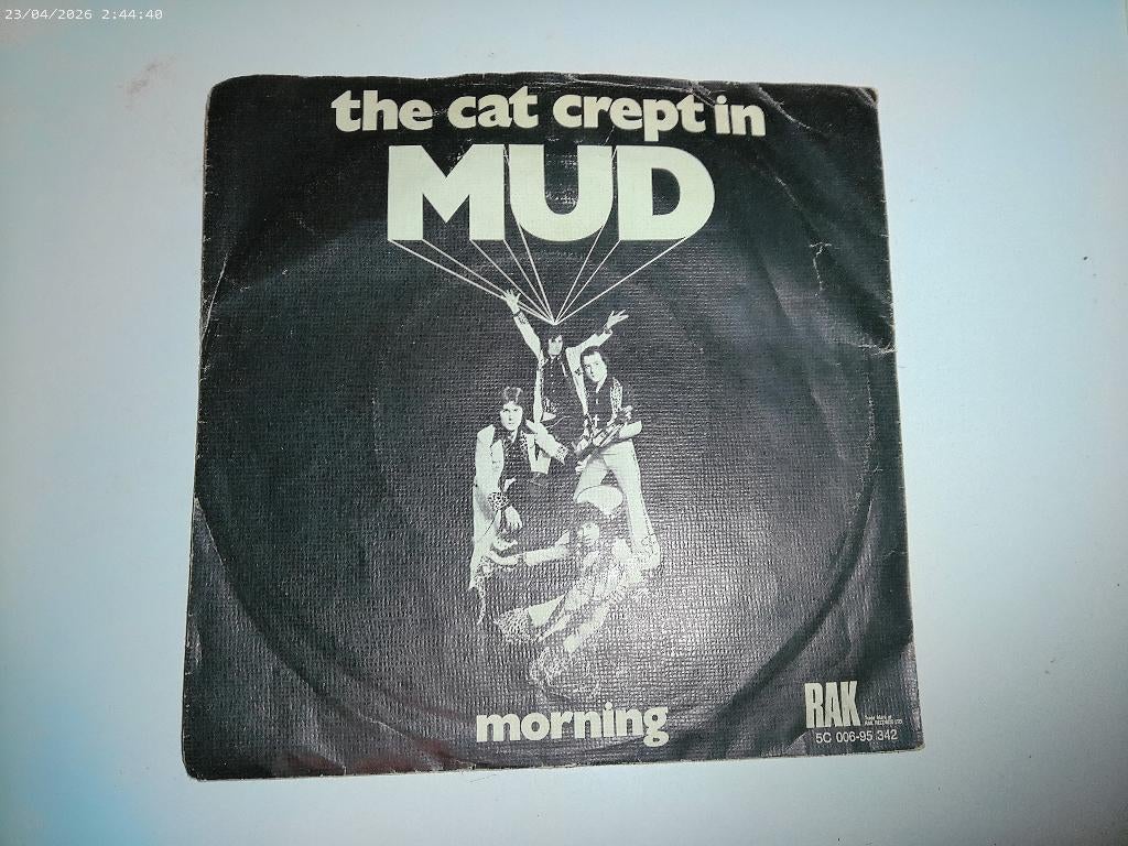 Mud - The Cat crept in / Morning, Cd's en Dvd's, Vinyl Singles, Gebruikt, Fotohoes, 7 inch, Single