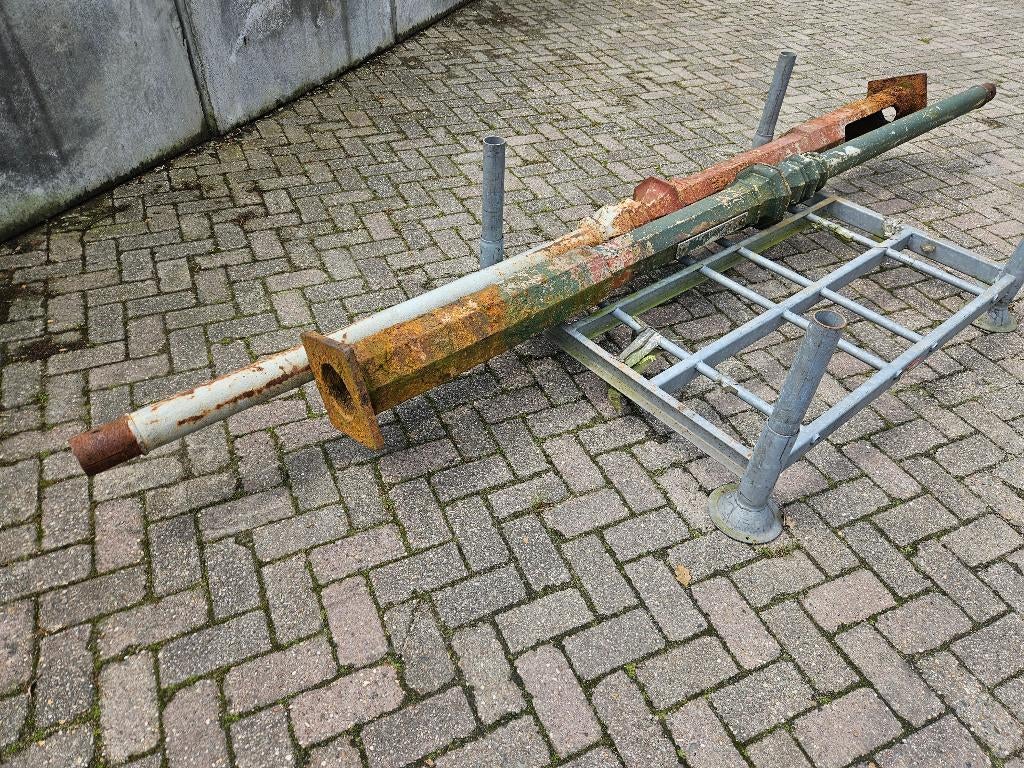 2 Antieke gietijzeren palen pilaren zuilen, Ophalen, Gebruikt