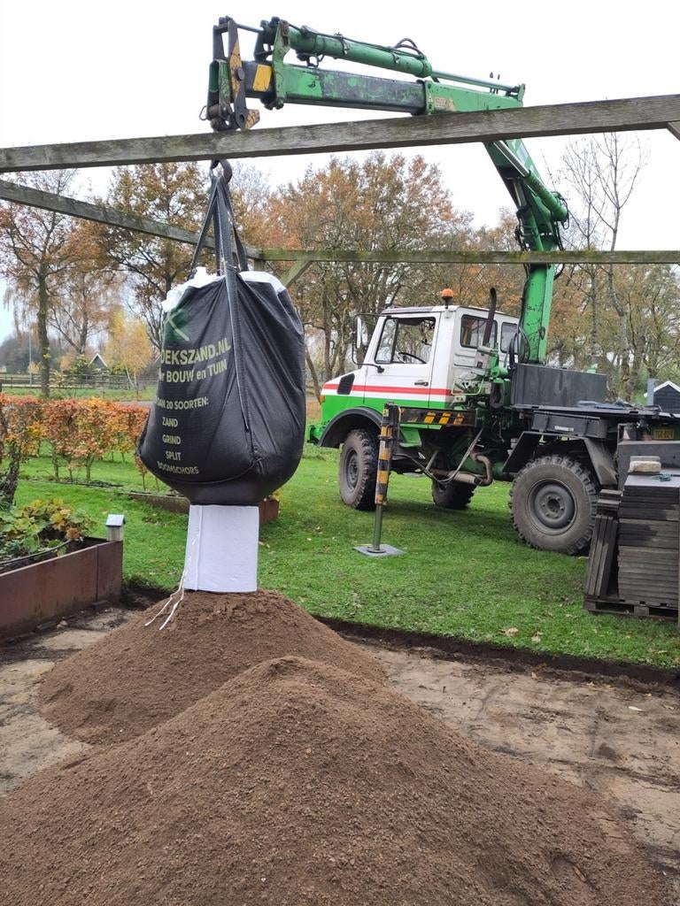 ☀Straatzand GELEVERD VANAF €65,- ophoogzand witzand geelzand, Tuin en Terras, Zand, Ophalen of Verzenden, Nieuw