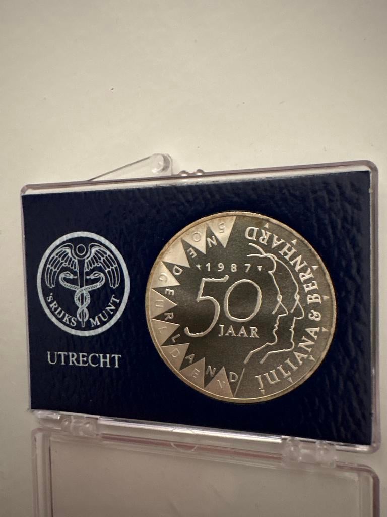 Munt Juliana & Bernhard 50 Jaar 1987, Koningin Juliana, Geboorte of Huwelijk, Losse munt, Overige waardes