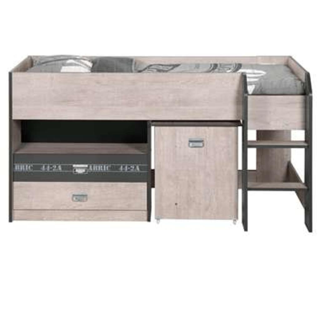 kinderbed, Kinderen en Baby's, Ophalen, 85 tot 100 cm, Gebruikt, Hoogslaper of Stapelbed