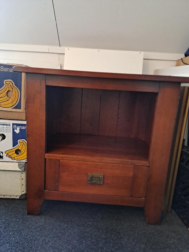 Prachtig kersen kastje met 1 lade, Ophalen, Minder dan 50 cm, Zo goed als nieuw, 25 tot 50 cm